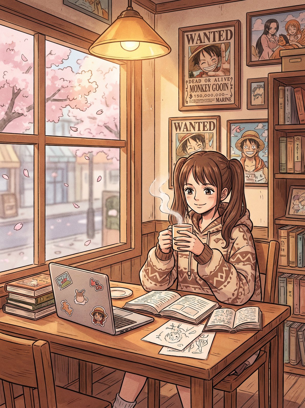 小马拉大车生活动漫-樱花日记