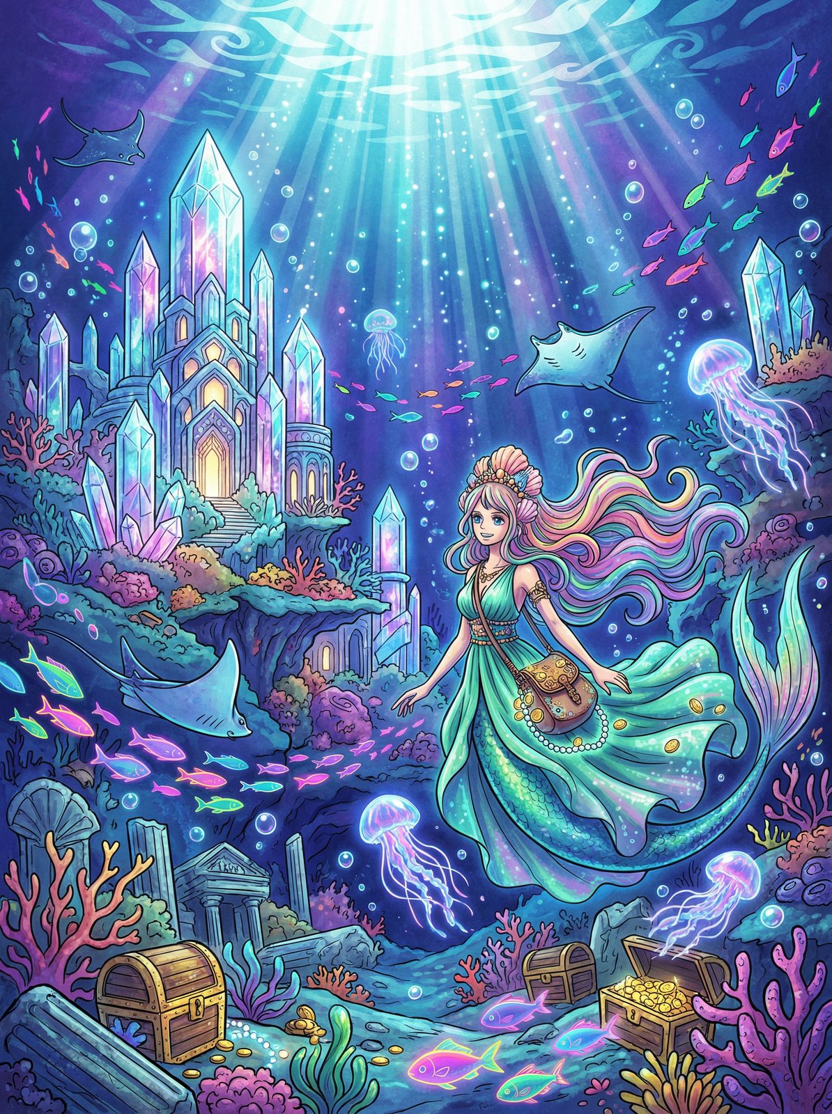 小马拉大车生活动漫-深海日常